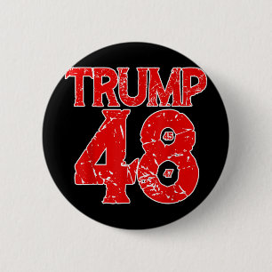 Badge Rond 5 Cm Donald Trump 2028 Trump 45e 47e 48e Président T