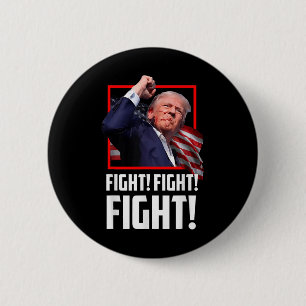 Badge Rond 5 Cm Donald Trump combat les combattants et les partisa