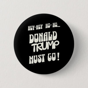 Badge Rond 5 Cm Donald Trump doit partir Pas de roi, pas d'autorit