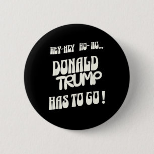 Badge Rond 5 Cm Donald Trump Doit S'En Aller Non Roi Non Autoritai