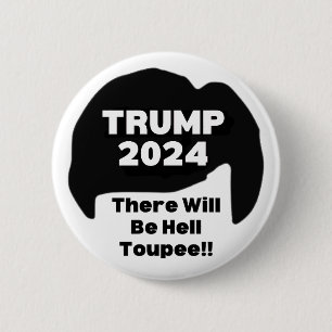 Badge Rond 5 Cm Donald Trump drôle