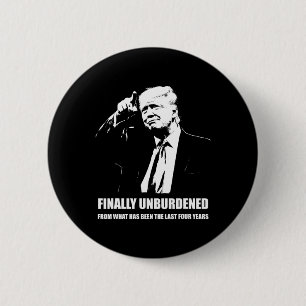 Badge Rond 5 Cm Donald Trump Gagne - Enfin Sans Être Encombré De L