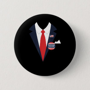 Badge Rond 5 Cm Donald Trump Halloween Costume amusant pour enfant