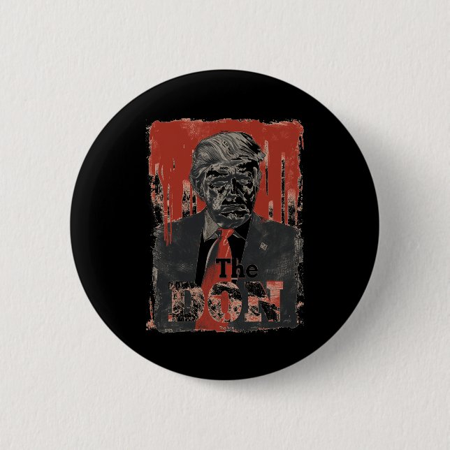 Badge Rond 5 Cm Donald Trump « le Don » 2024  (Devant)