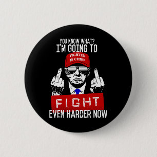 Badge Rond 5 Cm Donald Trump Middle Finger Flipping Off Pro Repubb