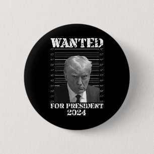 Badge Rond 5 Cm Donald Trump Pas Coupable Mug Tiré Recherché 2024