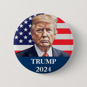 Badge Rond 5 Cm Donald Trump Photo - Le président a suffisamment d