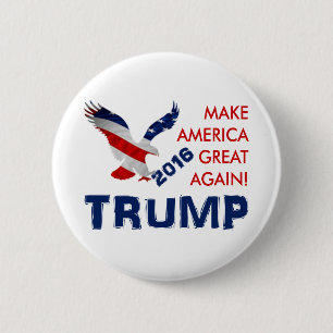 Badge Rond 5 Cm Donald Trump pour le président