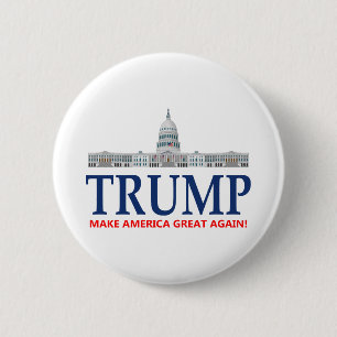 Badge Rond 5 Cm Donald Trump pour le président