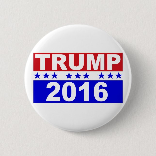 Badge Rond 5 Cm Donald Trump pour le président 2016 (Devant)
