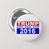 Badge Rond 5 Cm Donald Trump pour le président 2016 (Devant & derrière)