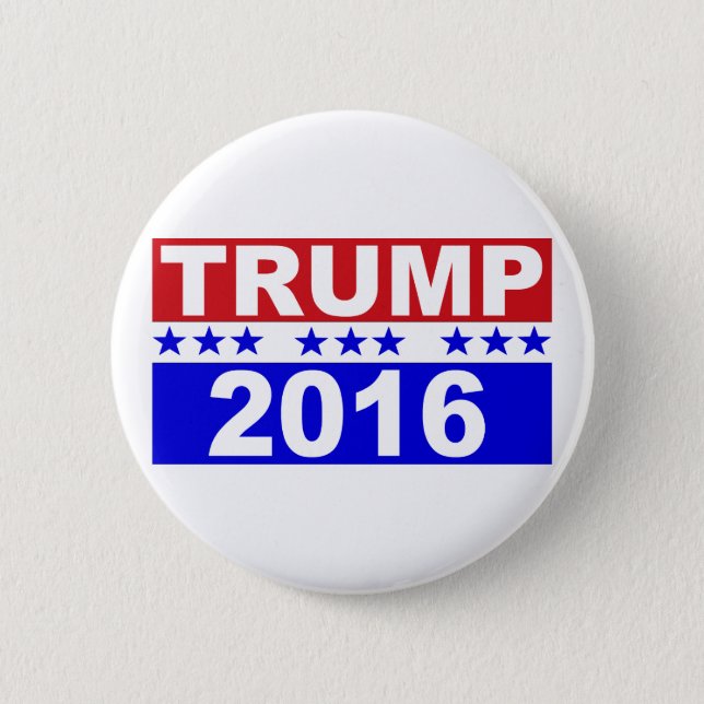 Badge Rond 5 Cm Donald Trump pour le président 2016 (Devant)
