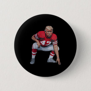 Badge Rond 5 Cm Donald Trump Président américain de football 2025 