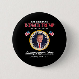 Badge Rond 5 Cm Donald Trump Président célébrations mémorables Don