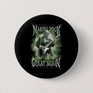 Badge Rond 5 Cm Donald Trump Rendre sa musique rock Vintage