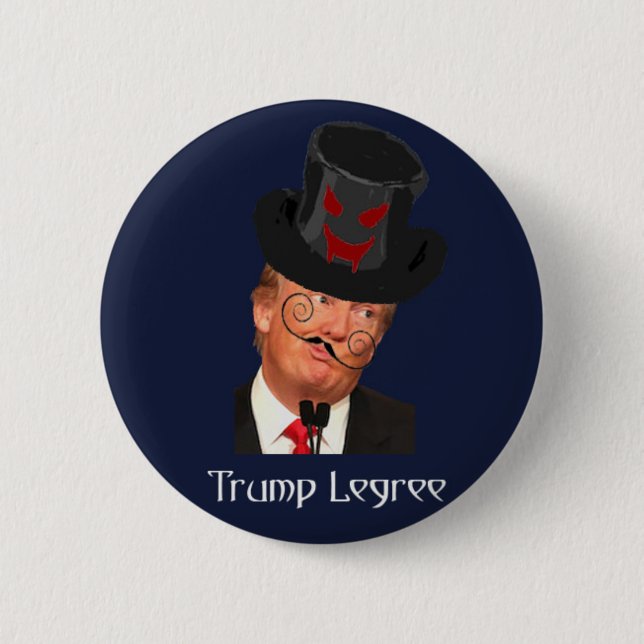 Badge Rond 5 Cm Donald Trump Simon Legree (Devant)