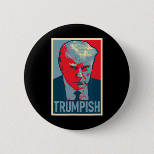 Badge Rond 5 Cm Donald Trump Tiré sur une bombe