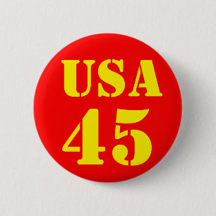 Badge Rond 5 Cm Donald Trump USA 45