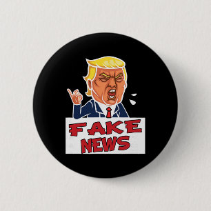 Badge Rond 5 Cm Donald Trump Vous êtes de fausses nouvelles 