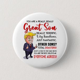 Badge Rond 5 Cm Donald Trump Vous Êtes Un Fils Vraiment Grand _1