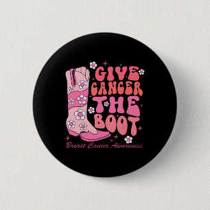 Badge Rond 5 Cm Donner au cancer la conscience du cancer du sein d