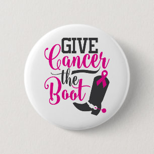 Badge Rond 5 Cm Donner le cancer au début Sensibilisation au can