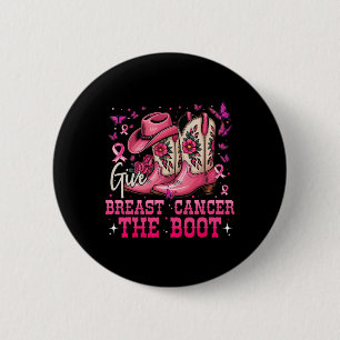Badge Rond 5 Cm Donner Le Cancer Du Sein La Poubelle Botte Le Canc