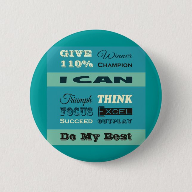Badge Rond 5 Cm Donnez 110% de motivation inspirés (Devant)