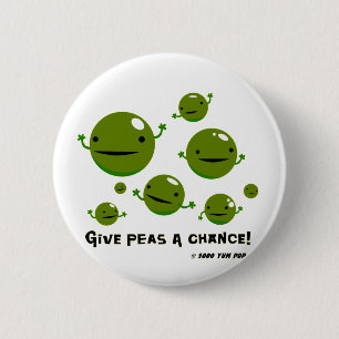 Badge Rond 5 Cm Donnez à des pois une occasion