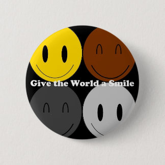 Badge Rond 5 Cm Donnez au monde un sourire 1