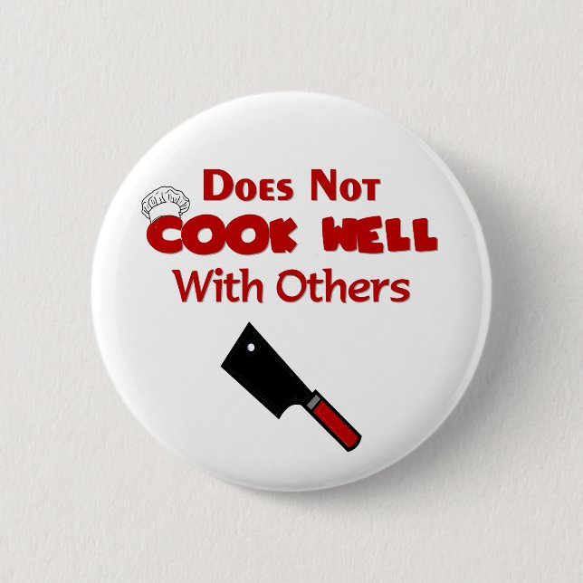 Badge Rond 5 Cm Dons de chef amusant (Devant)
