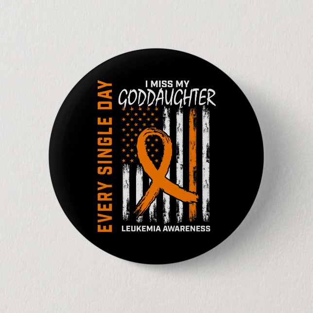 Badge Rond 5 Cm Dons Perte Du Drapeau De Leucémie Godgirl (Devant)