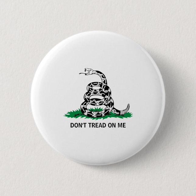 Badge Rond 5 Cm Dont Tread On Me  (Devant)
