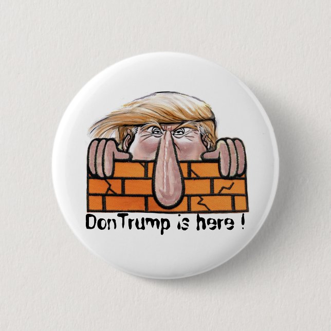 Badge Rond 5 Cm DonTrump est là ! (Devant)