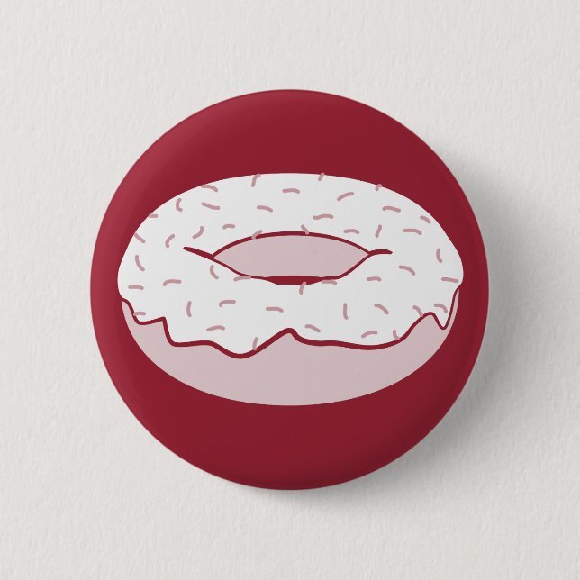 Badge Rond 5 Cm donut sprink (Devant)