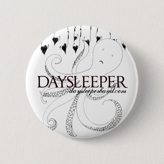 Badge Rond 5 Cm dormeur de bouton (Devant)