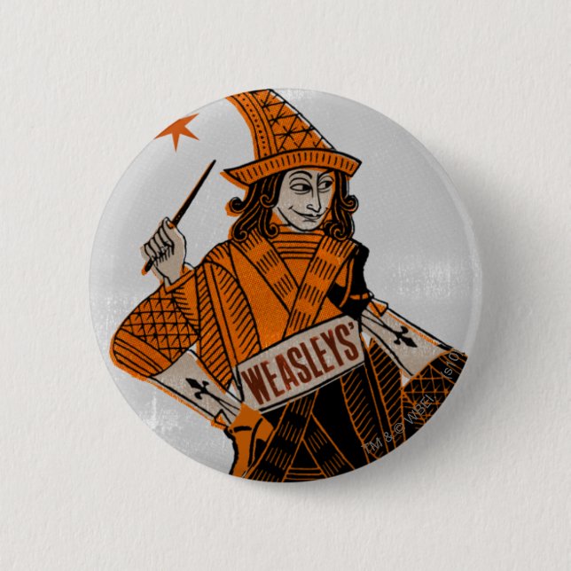 Badge Rond 5 Cm Dos de carte des Weasley (Devant)