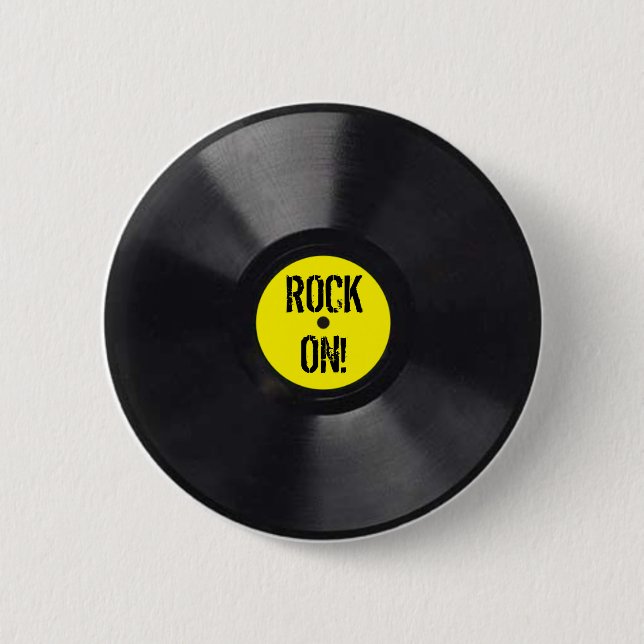 Badge Rond 5 Cm Dossier de vinyle (Devant)