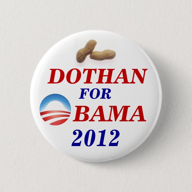 Badge Rond 5 Cm Dothan pour Obama (Devant)