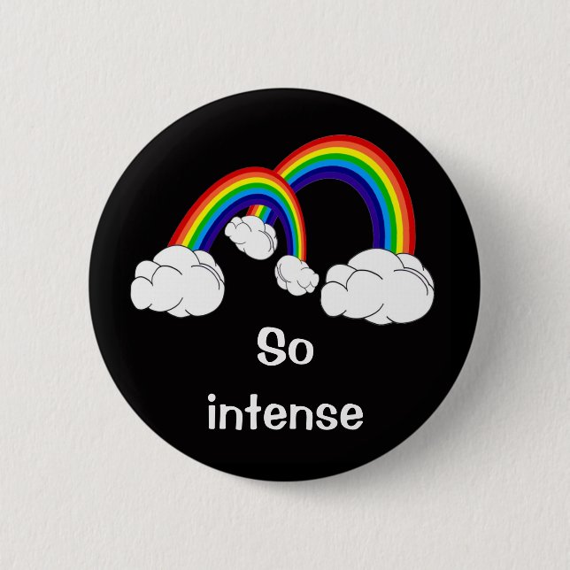 Badge Rond 5 Cm Double arc-en-ciel (Devant)