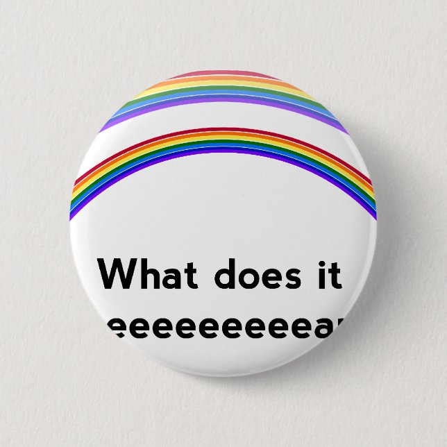 Badge Rond 5 Cm Double arc-en-ciel (Devant)
