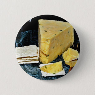 Badge Rond 5 Cm Double Gloucester fromage de Cotswold