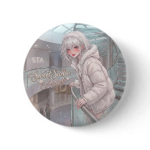 Douce Ange Stellaire : Fille Anime Cheveux Argenté