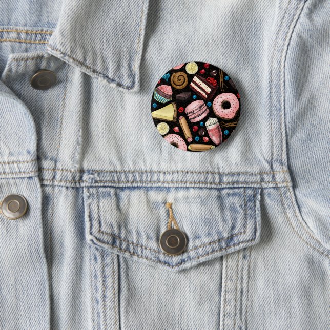 Badge Rond 5 Cm Douceurs (En situation)