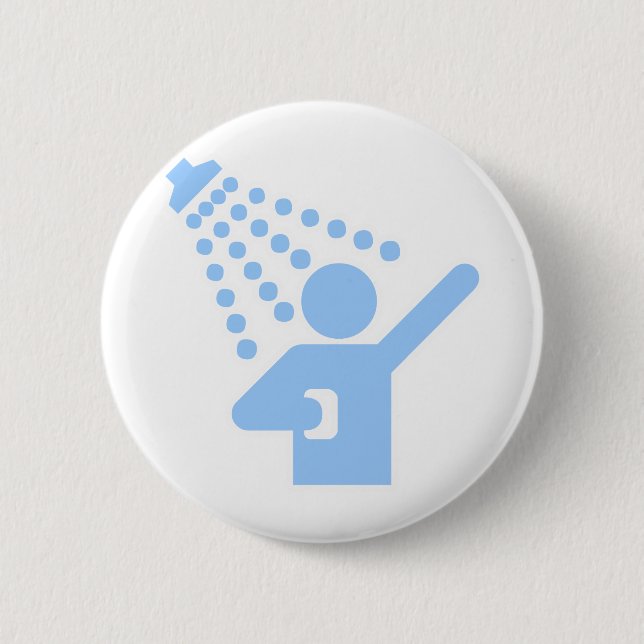 Badge Rond 5 Cm Douche (Devant)
