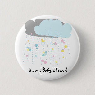 Badge Rond 5 Cm Douche de jouet de bébé/invitation de baby showe