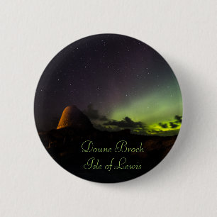 Badge Rond 5 Cm Doune Broch, île de petit insigne de Lewis et