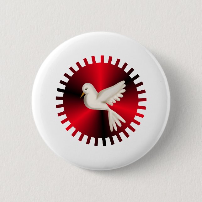 Badge Rond 5 Cm Dove Saint-Esprit (Devant)