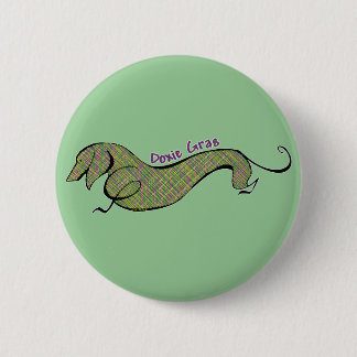 Badge Rond 5 Cm Doxie Gras