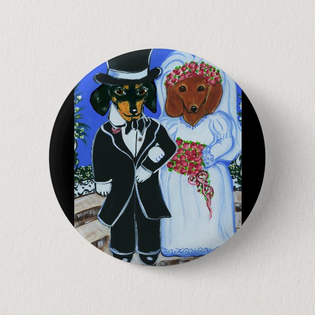 Badge Rond 5 Cm Doxies mariages (Devant)